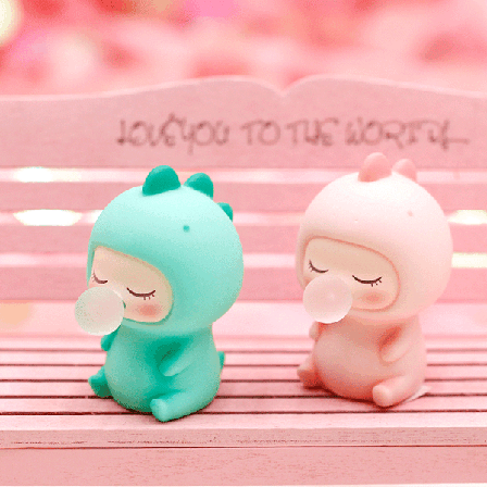 tecknad dinosaurie kreativ mini skrivbord dekorativ tårta bakning dekorativa små ornament barn student present 6*4*5cm