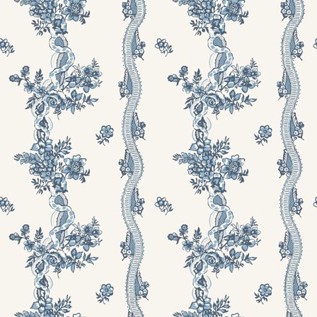 Duro Tapetprov, Renshammar 689-02P Gammalsvenska QuickUp, Blå, L, , Färg & tapeter