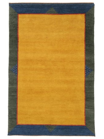 Gabbeh Rustic Vloerkleed Modern Oranje/Zwart (Wol, Perzië/Iran)