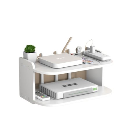 TV-box placeringshylla, väggmonterad hylla, icke-perforerad routerförvaring, WiFi väggmonterad hylla