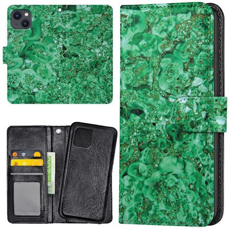 iPhone 15 - Plånboksfodral/Skal Marmor
