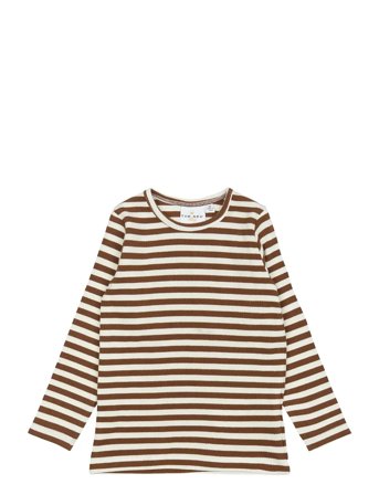 Tnstfro L_S Rib Tee Brown The New