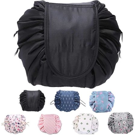 Smart makeup-taske med snøre, bærbar stor rejsetaske, kosmetisk opbevaringstaske