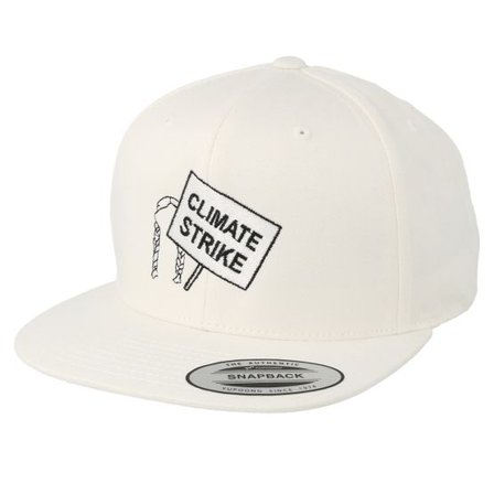Iconic - Vit snapback Keps - Climate Strike White Organic Snapback @ Hatstore