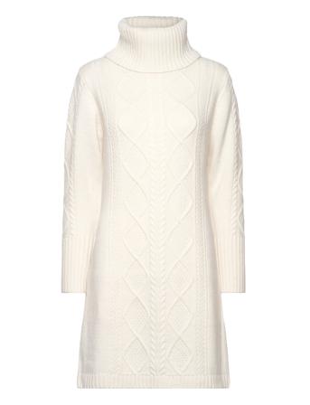 Delfina-Cw - Dress Dresses Knitted Dresses Hvit Claire Woman*Betinget Tilbud