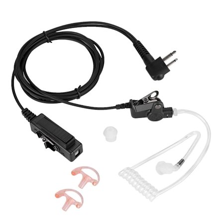 Motorola Head Air Duct Ham Radio Ørepropp med PTT for Walkie Talkie