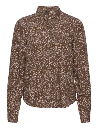 Vmcammo L/S Shirt Exp Ga Brown Vero Moda