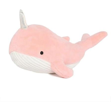 Narwhal-pehmolelu, Pehme Valas Pehmolelu Plussilelu Pehme Halaukseen Tyt ille Lapsille, 61 cm Pinkki [HK]