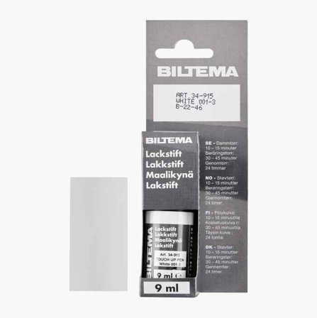 Lackstift vit 001-3 9 ml - Biltema