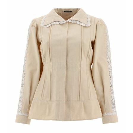 Maison Margiela - Blazer - Beige - Dam - Storlek: 2xs, Dam, Storlek: 2XS