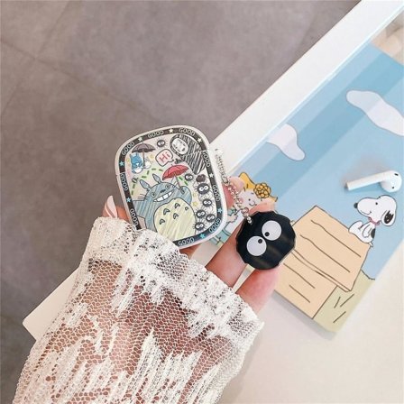 Japan anime 3d tegneserie sød totoro livlig bortført ansigtsløs mand trådløs bluetooth etui til 2 1 pro silikone headset cover til airpods 2 1