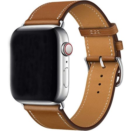 Ruskea Yhteensopiva Apple Watch -rannekkeelle 42mm 44mm 45mm, Ruskea Le