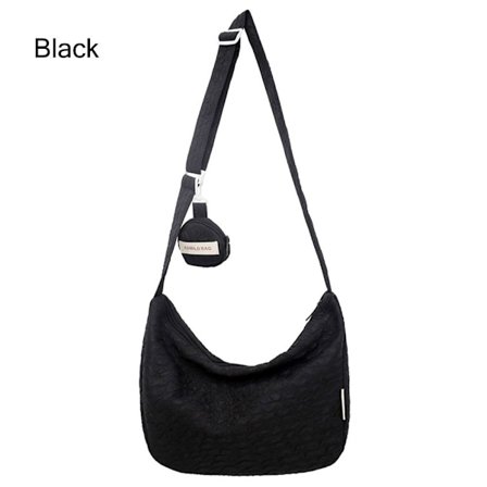 Crossbody taske til kvinder skuldertaske SORT