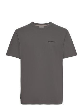 Overdyed Logo Loose Tee Sport T-shirts Short-sleeved Grey Superdry Sport