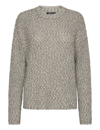 Gina Tricot Slub Knitted Sweater - Grey - M