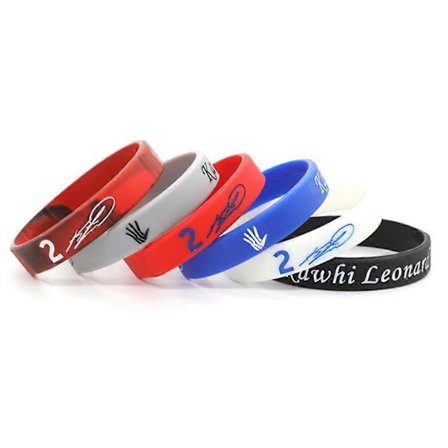 6 stk. Clippers Kawhi Leonard 2 Silikone Armbånd Sports Armbånd (FMY)