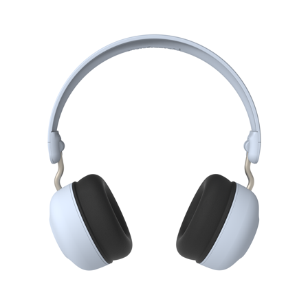 Kreafunk Buzz - Høretelefoner, Safe Audio, Cloudy Blue, ANC, Mulighed For Trådløs Opladning, Børnevenlige