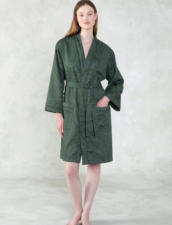 Ralph Lauren Home Doncaste Bath Robe - Green - XL