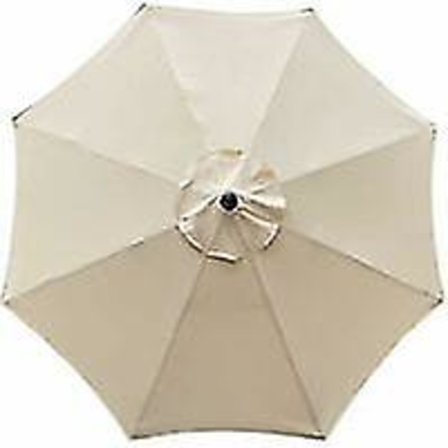 Udskiftningsbetræk til 8-Ribbet, 3m Parasol - Vandafvisende, Anti-UV, Beige Stof