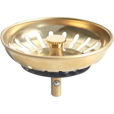 Ruostumattomasta teräksestä valmistettu suodatin tulppa suihkusuodatin viemärin suojus tulpan vaihto viemärin estäjät ruoan hiusten sieppaajalle (1 