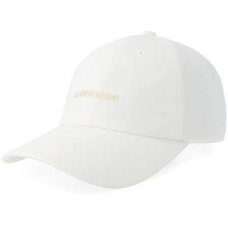 J.Lindeberg - White Czapka Z Daszkiem - Calix Cap White Dad Cap @ Hatstore