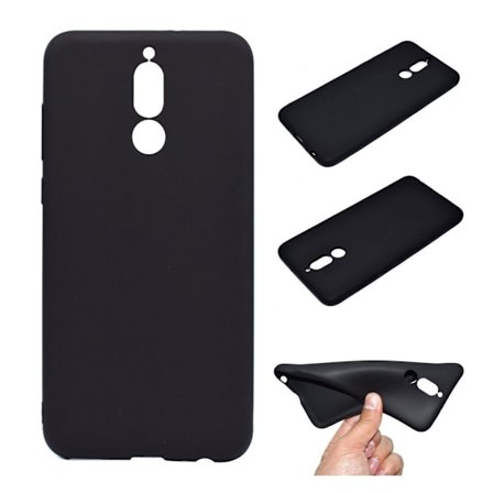 Huawei Mate 10 Lite beskyttelsesetui i silikone- og plastik i meget kompakt design - Sort