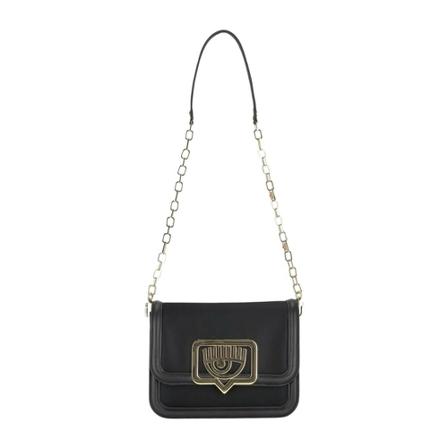 Chiara Ferragni Collection - Axelremsväskor - Svart - Dam - Storlek: One Size, Dam, Storlek: ONE SIZE
