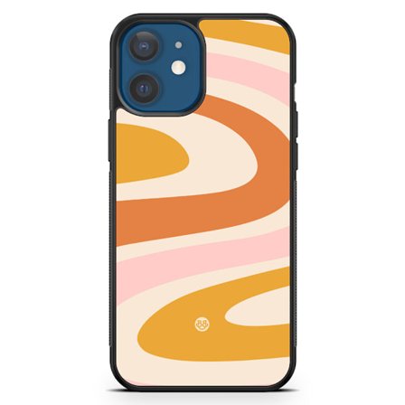 Bjornberry Hårdskal iPhone 12 Mini - Orange 70-tal