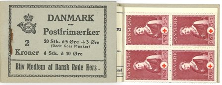 Danmark 1940 - Frimærkehæfte 2 kr. AFA 13 - Postfrisk