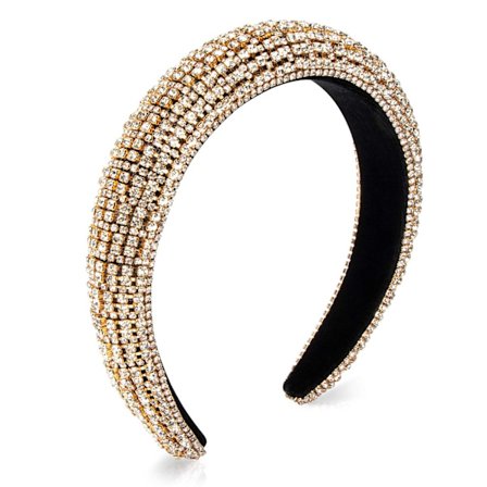 Mote Diamant Hårbånd Blingende Rhinestone Hårbånd Bling Hai