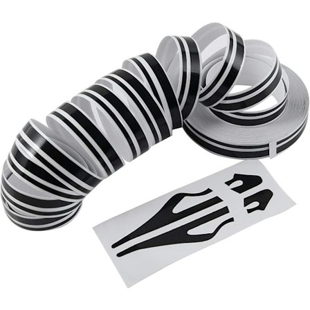 Svart Pinstripe Tejp Bil Karosseri Sida Stripe Dekal Midjelinje Klistermärke Auto Pinstripe Tejp för Bilar