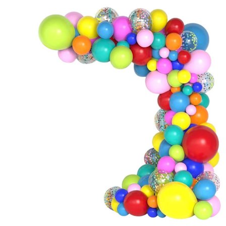 Rainbow Balloon Arch Kit blandade färgballonger