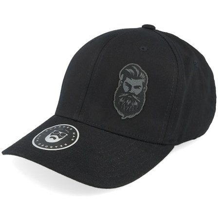 Bearded Man - Tough Beard Wooly Combed Black Flexfit Flexfit Black Cap - @ Hatstore