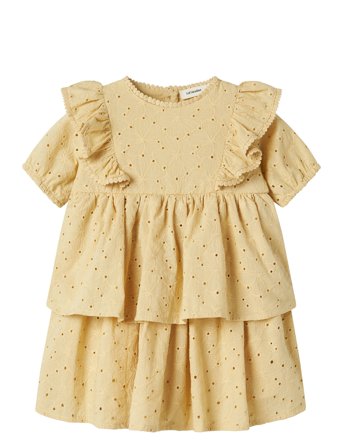 Lil'Atelier Nmffabioli Ss Loose Dress Lil - Yellow - 116