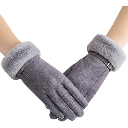 Dame vinterhansker varme fleeceforede stretch tykke hansker