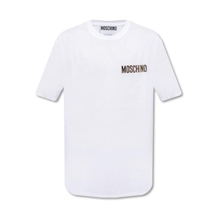 Moschino T-shirt with logo Hvid, Herre