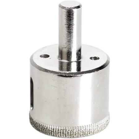 Overfladefræser 35mm Diamantbelagt Hulsav Kernebor Glas Fliser Granit Marmor (sølv) (1 stk)