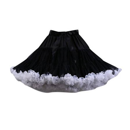 Kvinders Tulle Underskørt Tutu Skørt Tutu Fest Multi-lag Puffy Cosplay Skørt Julenederdel Sort