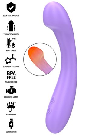 Becky Vibrator Heatable 7 Vibrations - Woome.pl