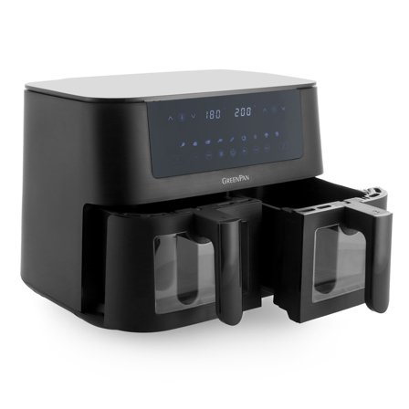 Greenpan Bistro airfryer 8 liter, 2 kurve - Sort | KitchenOne