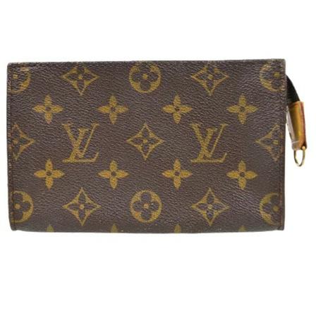 Louis Vuitton Vintage Pre-owned Leather louis-vuitton-Tass , Bruin , Dames , Maat: ONE Size Vintage Tassen