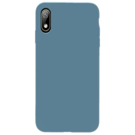 Huawei Y5 2019 Silikonskal - Liquid Silicone Cover - Gråblå Blå