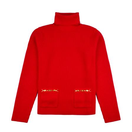 Elisabetta Franchi, Turtlenecks Czerwony, Kobieta, Rozmiar: S