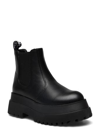 Biagas Low Chelsea Platform Boot Carnation Black Bianco