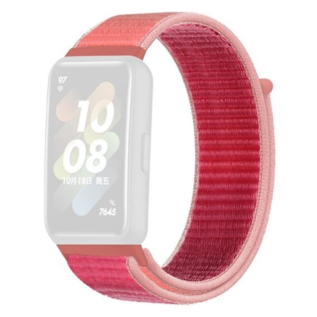 Huawei Band 7 klockarmband i nylon - Ros