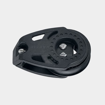 Fordelerblok Harken Carbo Air 57 mm, dækmonteret, kuglelejet, passer liner Ø6 - 10 mm