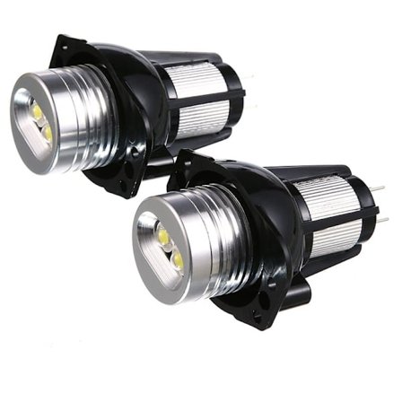 2X Led Angel Eye Halo Ring Mark Bulb Lamp 20W För E90 E91