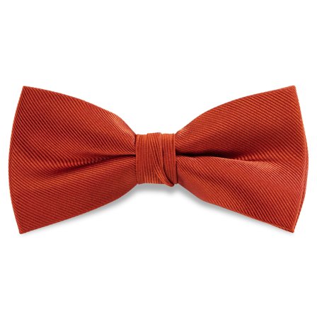 Orange Pre-Tied Silk-Twill Bow Tie for Men - Pre-tied bow ties