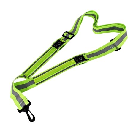 Letvægts Refleksvest med USB-genopladelige Lys Justerbar Pasform til Løb