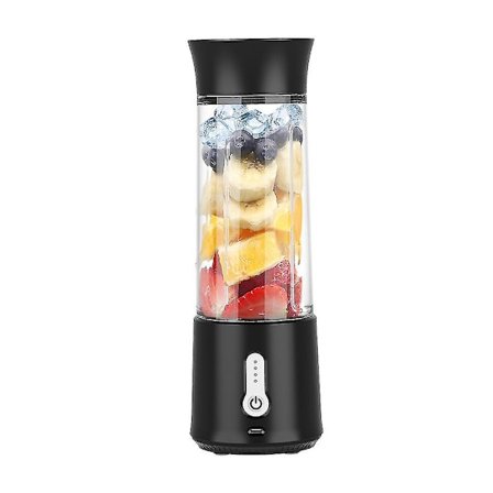 500 ml Bärbar Blender för Smoothies och Shakes | 4000 mAh 6-bladig USB Laddningsbar Smoothie Blender | Handblender för Sport, Resor, Gym